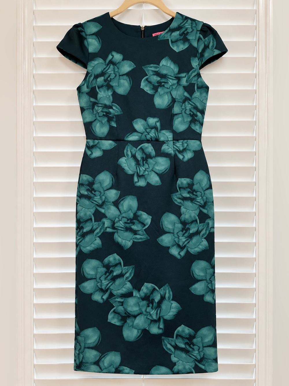 Betsey Johnson Teal Floral Sheath Tunic
